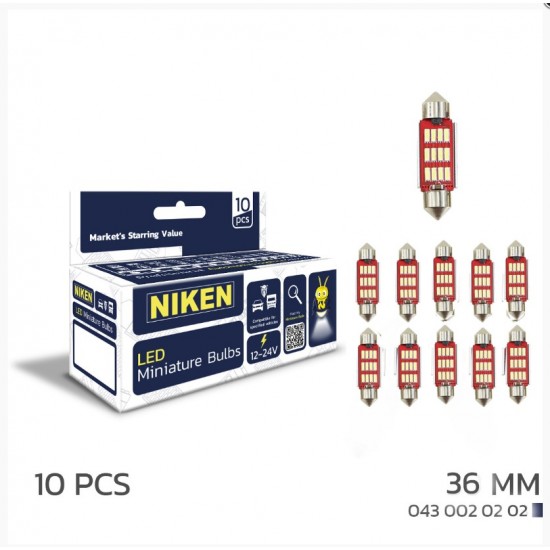 Led Ampul Sofit Canbus Led 36mm (10lu Paket Fiyatıdır)